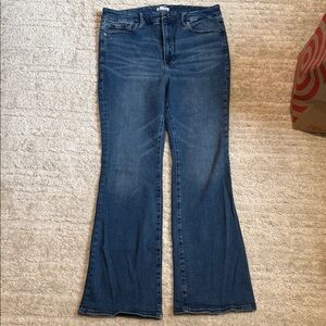 Good American Blue Flared Women Jeans